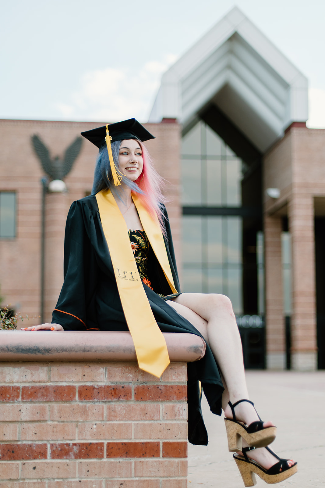 Kiersten in her graduation attire @ AHS